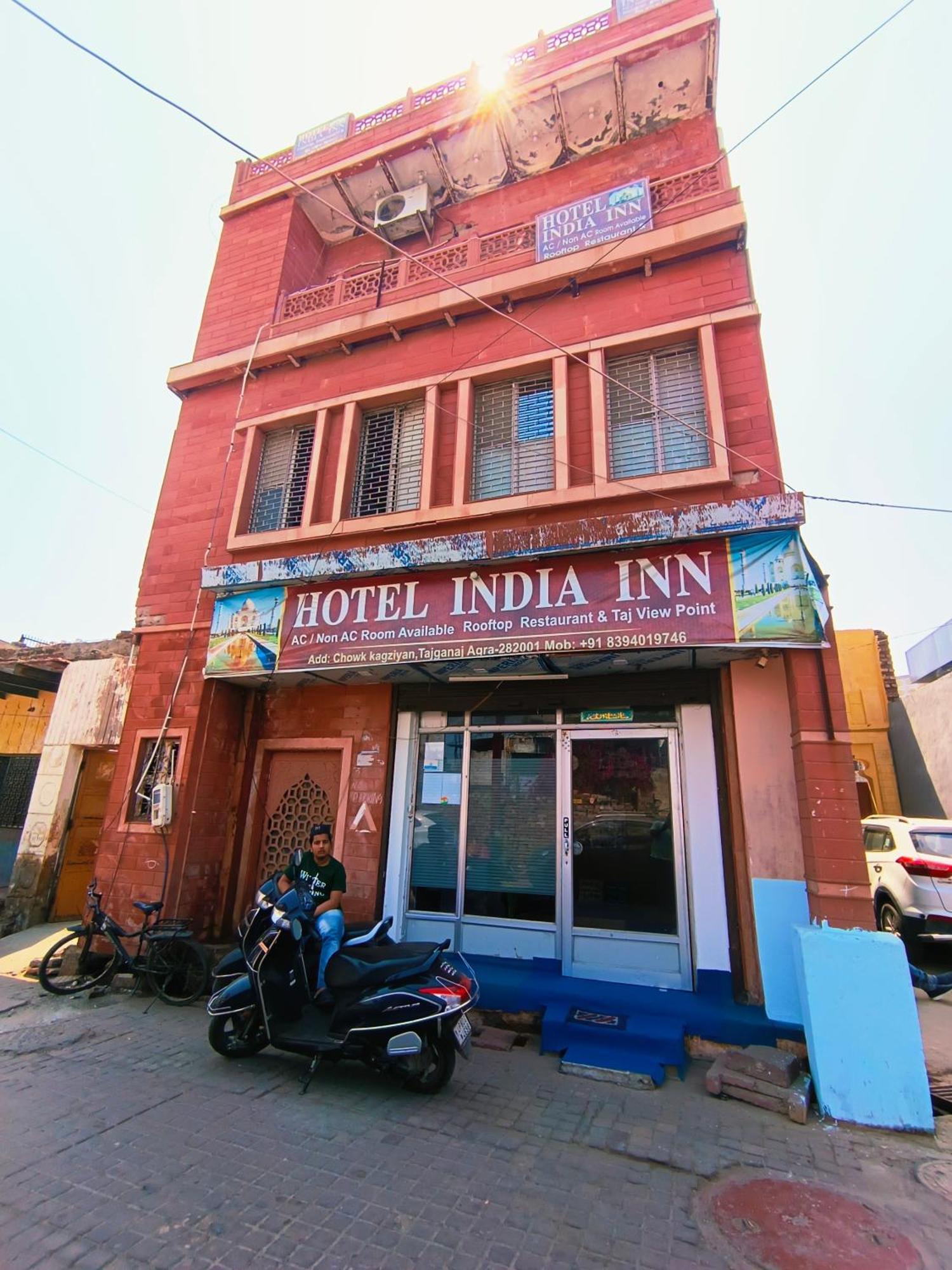 Hotel India Inn Walking Distance From Taj Mahal-- Rooftop Taj Mahal View Agra  Extérieur photo